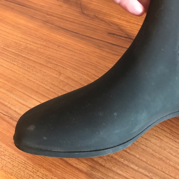 Bottes De Pluie Jeffrey Campbell 'Stormy' Noir Mat - Taille 6 US, Tige Cheville